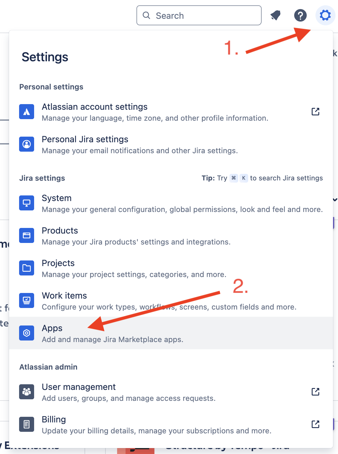 Find where to modify apps