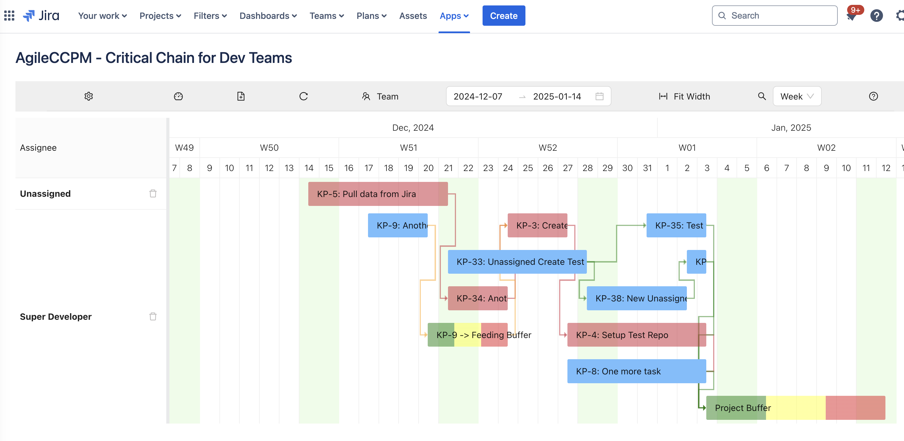 Automatic Critical Chain Planning